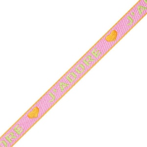 1 metro ruban à message tissé j'adore ruban pour braccialetto 10 mm largeur ruban texte j'adore