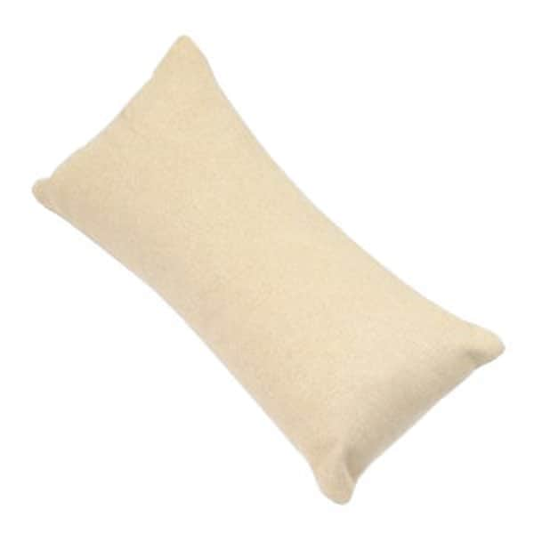 Présentoir bijoux coussin velours beige 14x6 mm