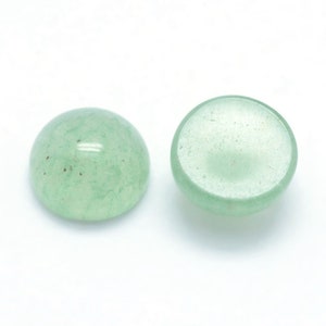 カボション ロンド アン ピエール ナチュレル アベンチュリン 6 mm カボション アベンチュリン Vendu à l'unité