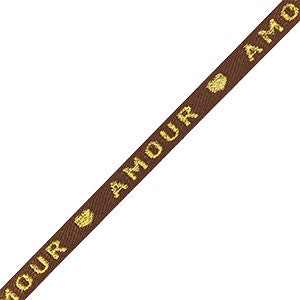 1 metro ruban à message tissé amour ruban pour braccialetto 10 mm largeur ruban texte amour