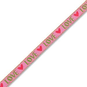 1 metro ruban à message tissé Love ruban pour braccialetto 10 mm largeur ruban texte Love
