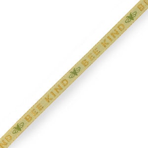 1 metro ruban a messaggio tissé bee kind ruban pour braccialetto 10 mm largeur ruban texte bee kind
