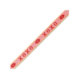 1 metro ruban à message tissé xoxo ruban pour braccialetto 10 mm largeur ruban texte xoxo