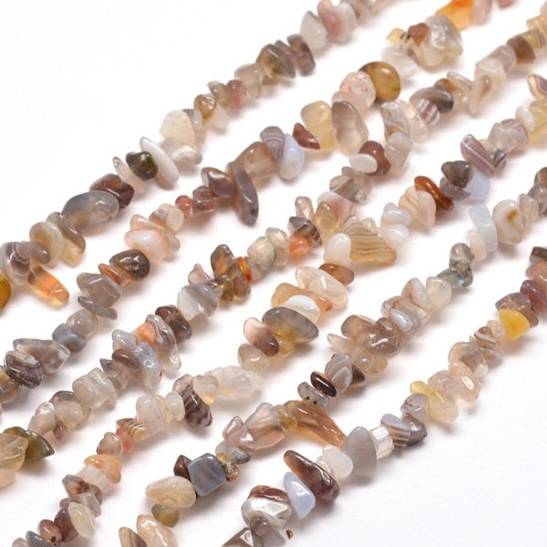 50 Perles chips agate naturelles perles pierre agate