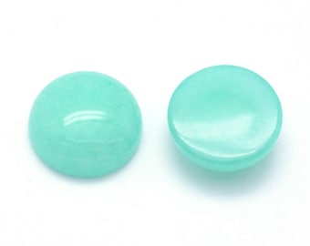 Cabochon rond en pierre naturel Jade 12 mm cabochon Jade vendu à l'unité