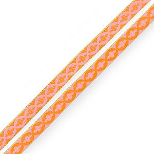 1 metro di ruban a messaggio tissé fleur pour bracciale 10 mm largeur ruban texte