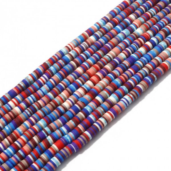 Perles Heishi multicolore 300 perles rondelles pâte polymère 6mm multicolore perles pour la Fabrication de Bijoux