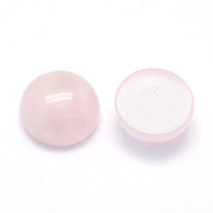 カボション ロンド クォーツ ローズ ナチュレル 12 mm カボション クォーツ ローズ Vendu à l'unité