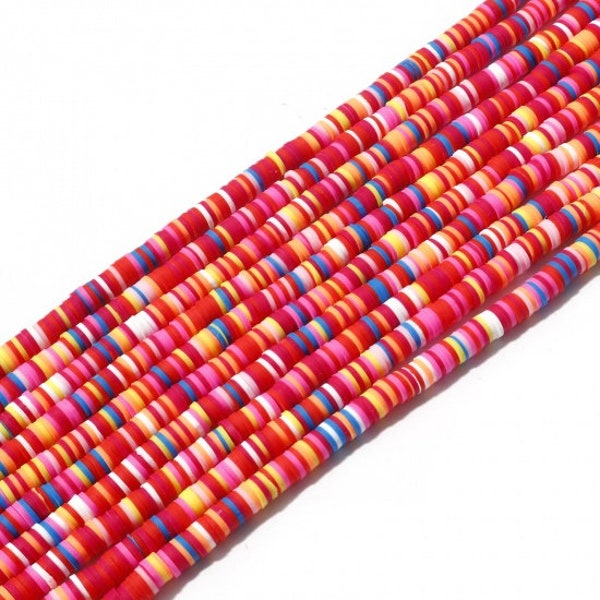 Perles Heishi multicolore 300 perles rondelles pâte polymère 6mm multicolore perles pour la Fabrication de Bijoux