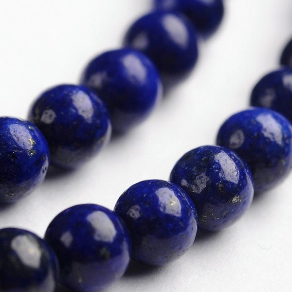 10 Perles 4mm Perles lapis lazuli naturelles   AV-53