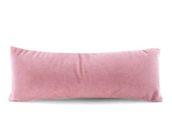 Présentoir bijoux coussin velours rose antique