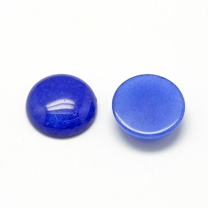 カボション ロンド アン ピエール ナチュレル ジェイド 12 mm カボション ジェイド Vendu à l'unité