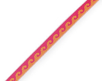 1 métré ruban à message tissé vagues ruban pour bracelet 10 mm largeur ruban texte vagues