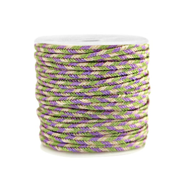 Cordon en polyester 3mm cordon pour bijoux fil macramé  longueur 1 mètre