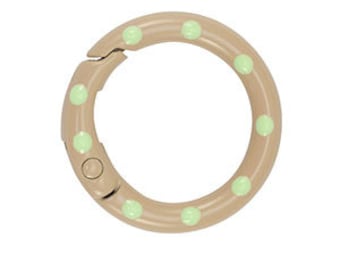 Apprêts colorés anneau porte-clés rond en métal colorée