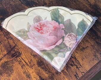 Servilletas de hadas con forma de rosa del Museo V&A / Decoración floral de papel para fiestas de Anne Marie