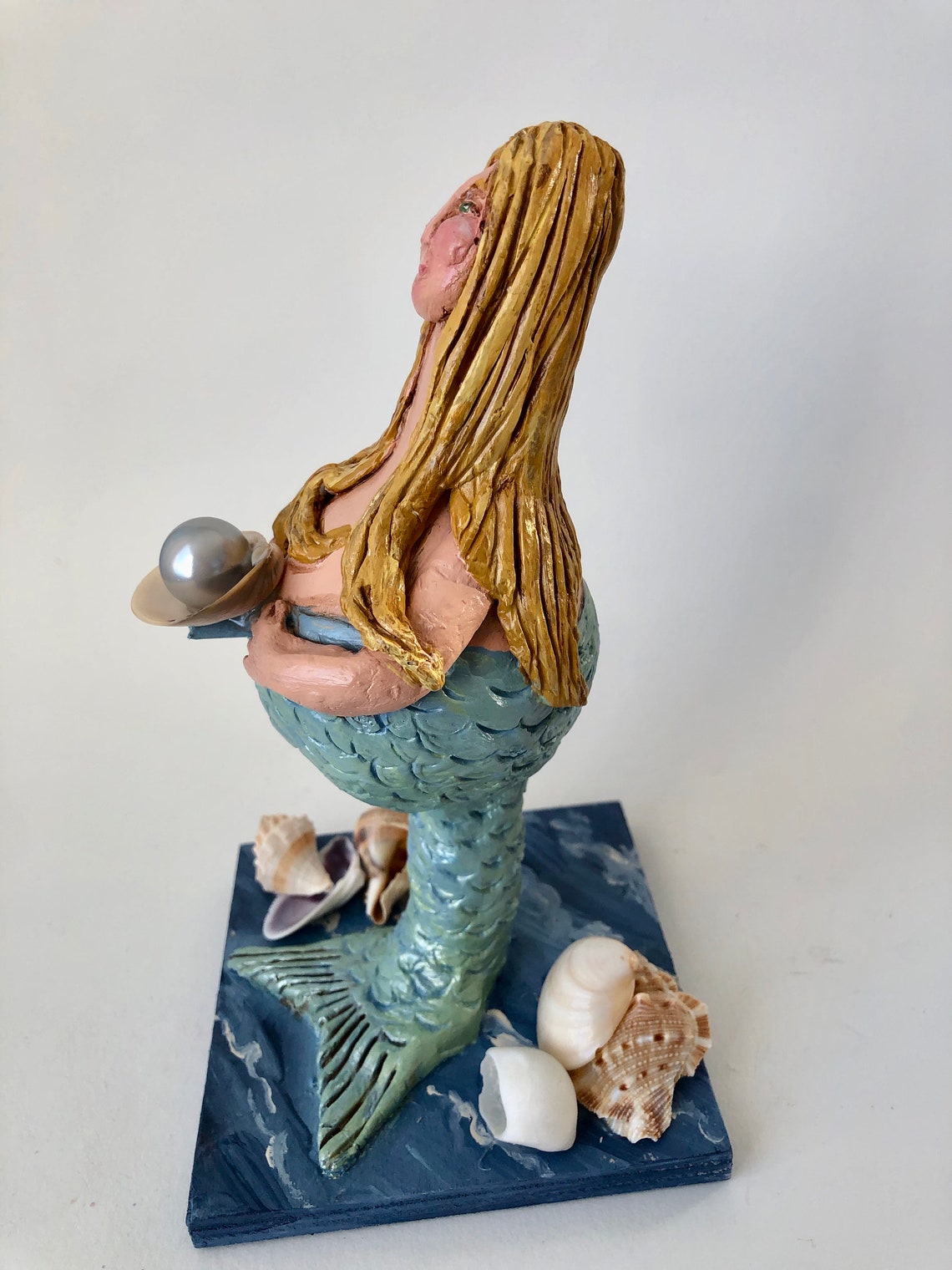 Mermaid Gourd Decoration Mermaid Decor Sea Shells Gourd Art | Etsy