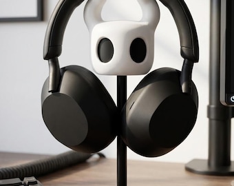 Hollow Knight Headphone Stand Gamer Desktop Decor Ghost Knight Headset Holder Gaming Room Accessories Cool Gift for Gamers