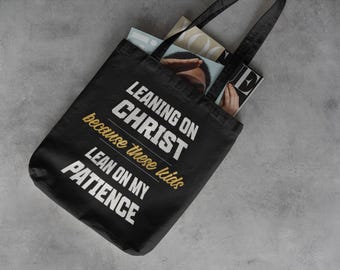 Christian Mom Canvas Tote Bag, Faith-Based Message, Mother's Day Gift