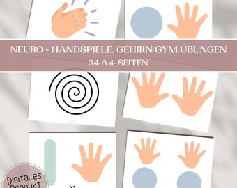 Gehirn Gym Übungen PDF – Brain Gym Printable für Kinder, Konzentration & Koordination | Digitaler Download