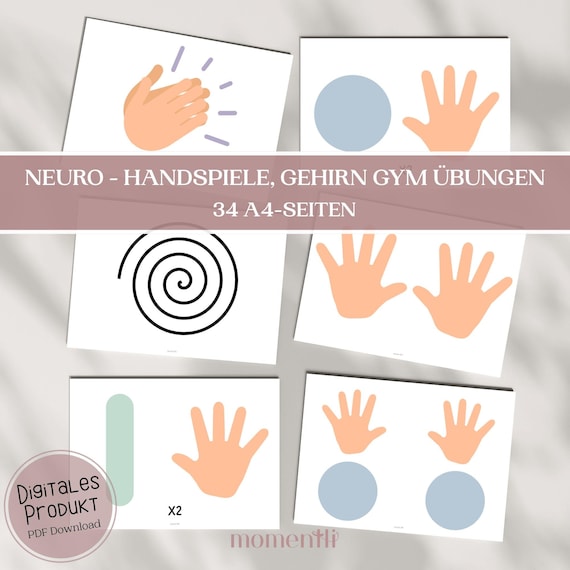 Gehirn Gym Übungen PDF – Brain Gym Printable für Kinder, Konzentration & Koordination | Digitaler Download