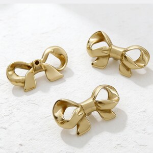 Messing Schleife Knauf, Vintage Band Schrank Griff, niedliche Schleife Knoten Knauf, Kleiderschrank Türgriff