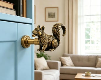 Brass Drawer Pull, Vintage Cabinet Handle, Bronze Animal Drawer Knobs – Nursery Furniture Pulls