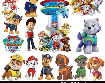 Puppies Clipart PNG SVG Bundle | Kids Shirt Design Digital Download