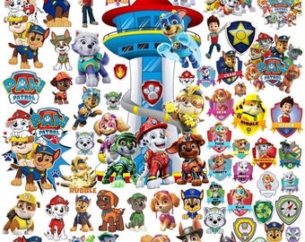 Kids Puppies Clipart Bundle | Cartoon Pet Dogs PNG Digital Download