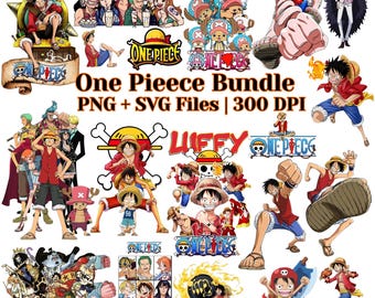 Anime Characters Clipart PNG + SVG Bundle Pack | 300 Dpi | 60 HD Files | Digital Download