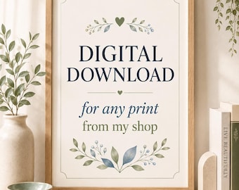 3x Benutzerdefinierter digitaler Download – Beliebiges Kunstwerk aus meinem Shop