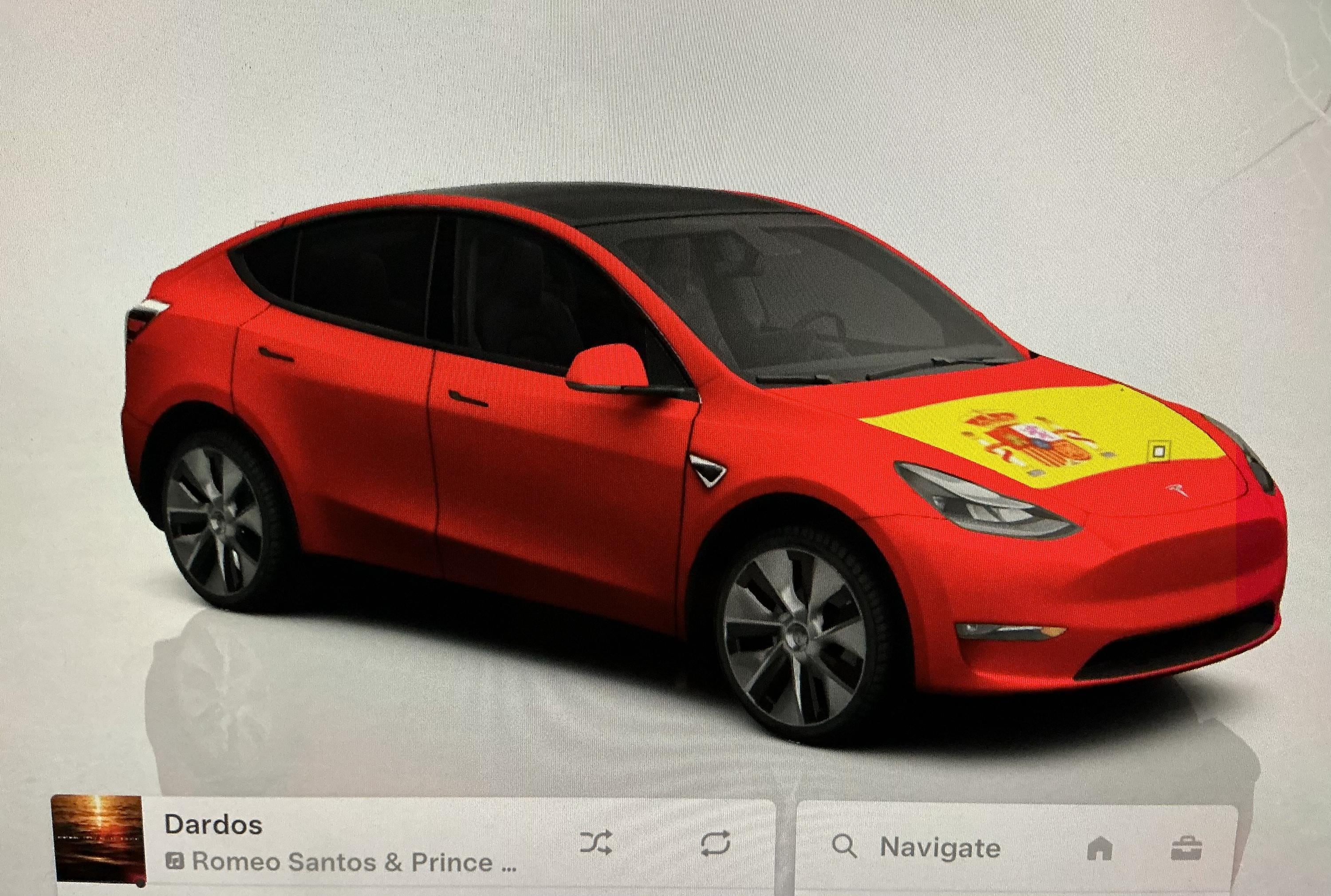 Tesla Y (pre-2025) Car Avatar Display - Spanish Version - Etsy