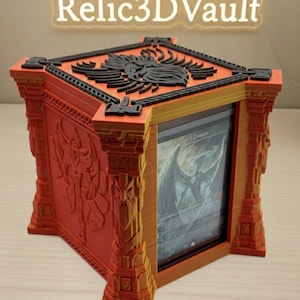 MTG Dwarf Deck Box – Commander EDH Dwarven Tribal Box – Magnetic Lid – Dwarf Gift – Dwarves Design – Double Sleeve TCG Card Holder