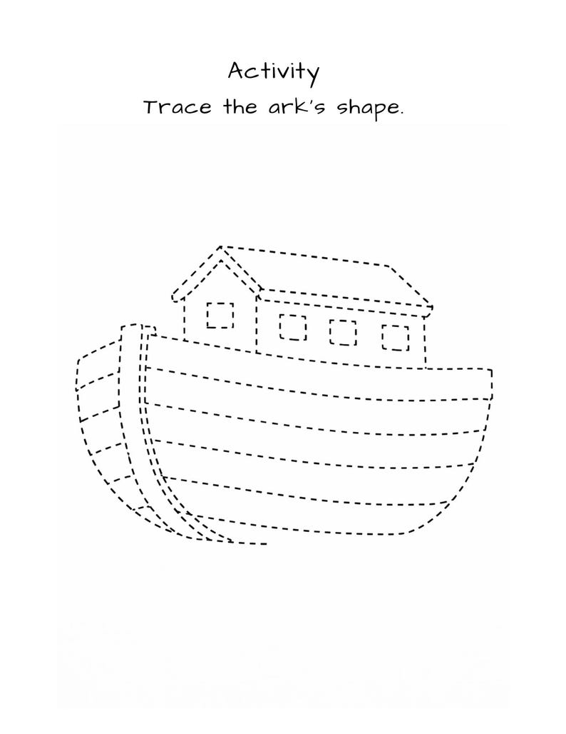 Noah’s Ark Bible Coloring Pages Printable | Christian Kids Activity ...
