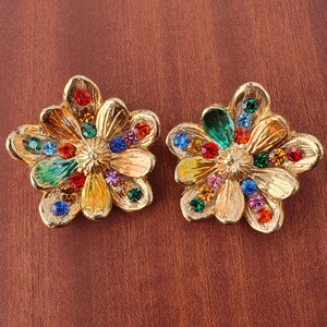 Lot De Boucles D'oreilles Clips Vintage - Style Années 80 - Occasion