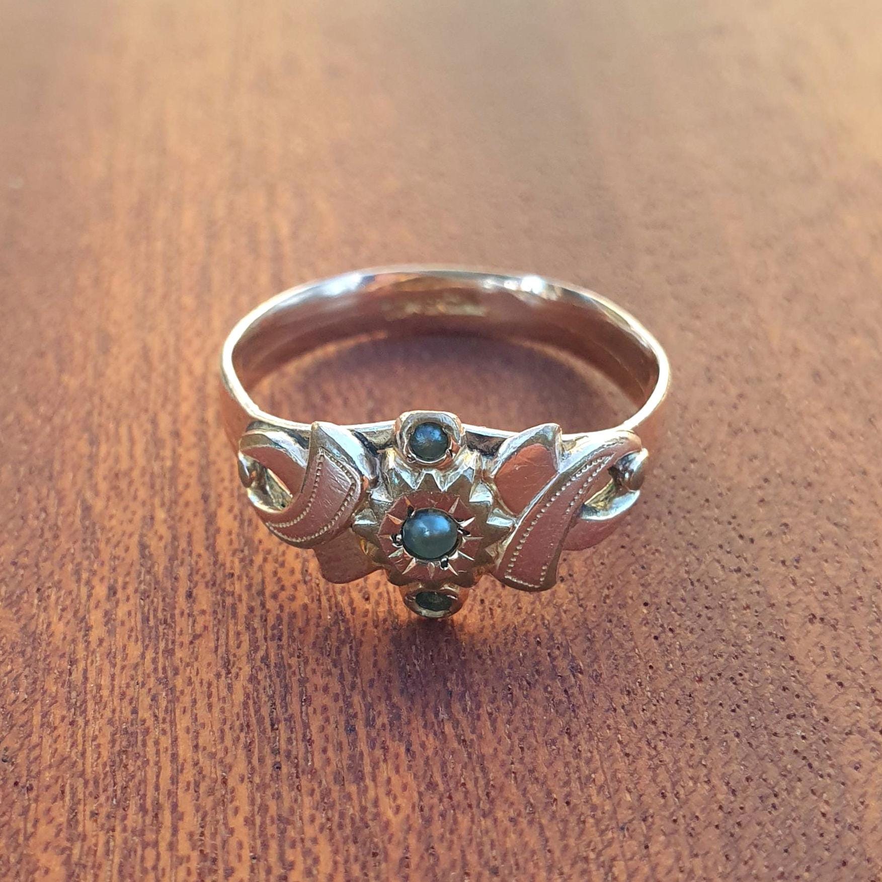 Bague Vintage Plaquée Or - Taille 51 - Bijou Ancien