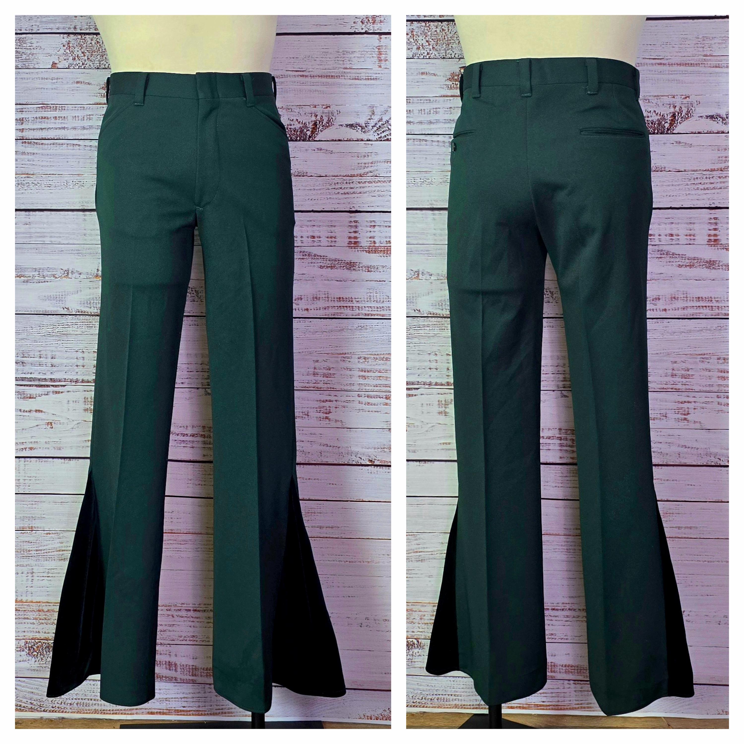 70s Velvet Flares - Etsy