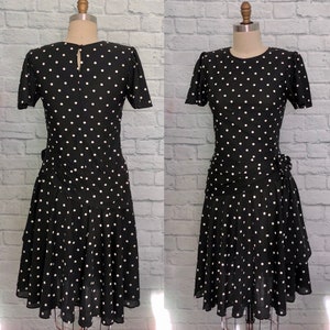 Jaren 80 jaren &#39;20 zwarte flapper met lage taille Gatsby Roaring 80s doet jaren &#39;20 Feestmaat Small Medium