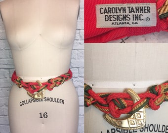 You Choose! 1980s Belt 80s Twist Rope Wide Statement Belt Accessories Small Medium Large Carolyn Tanner ATL