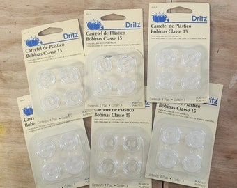 DRITZ sewing machine bobbins class 15, replacement thread Bobin, deadstock, Singer, Kenmore