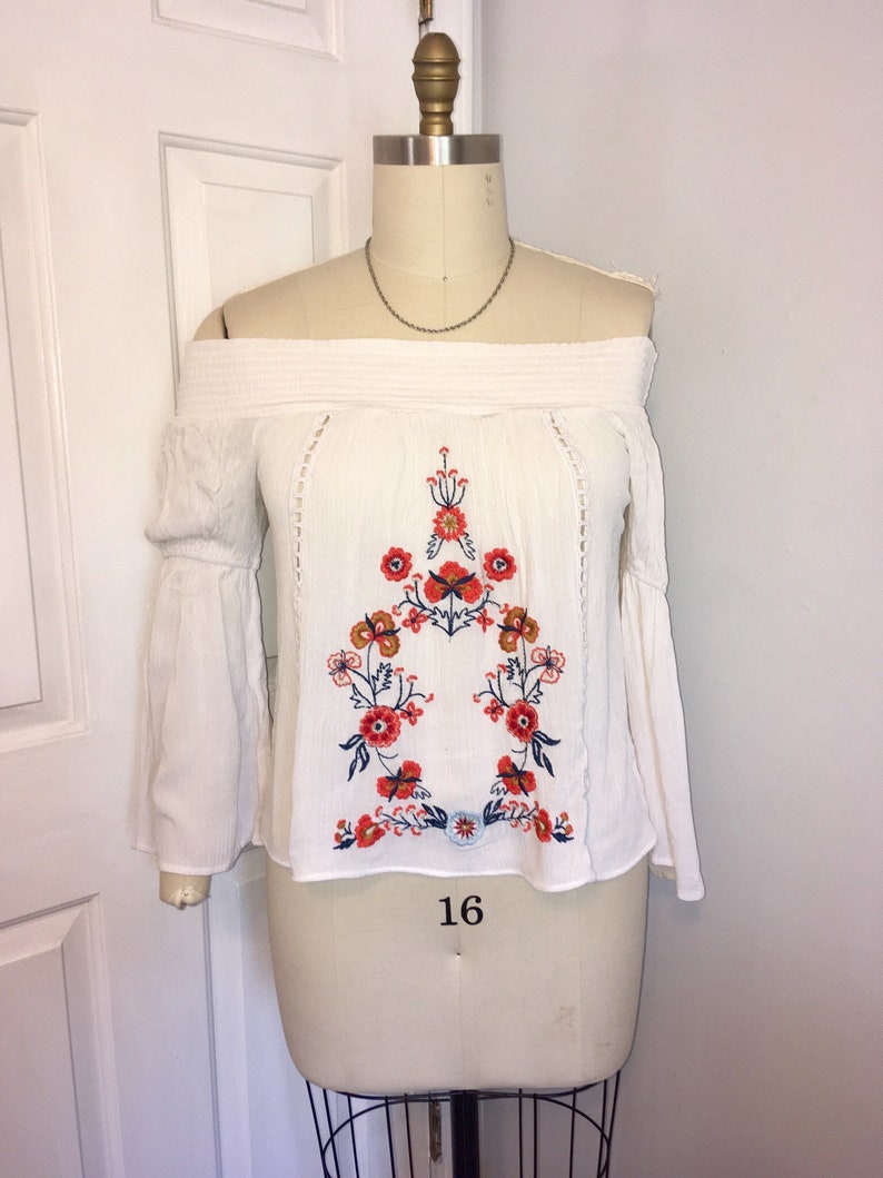 boho embroidered shirt