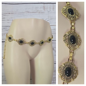 U Pick! Chain belts Y2K, 70s, 80s 90s gold silver Gold Brass Hippie Sun Moon Cosplay Witchy Wimsigoth  plus Sz Belts, drape link hook metal