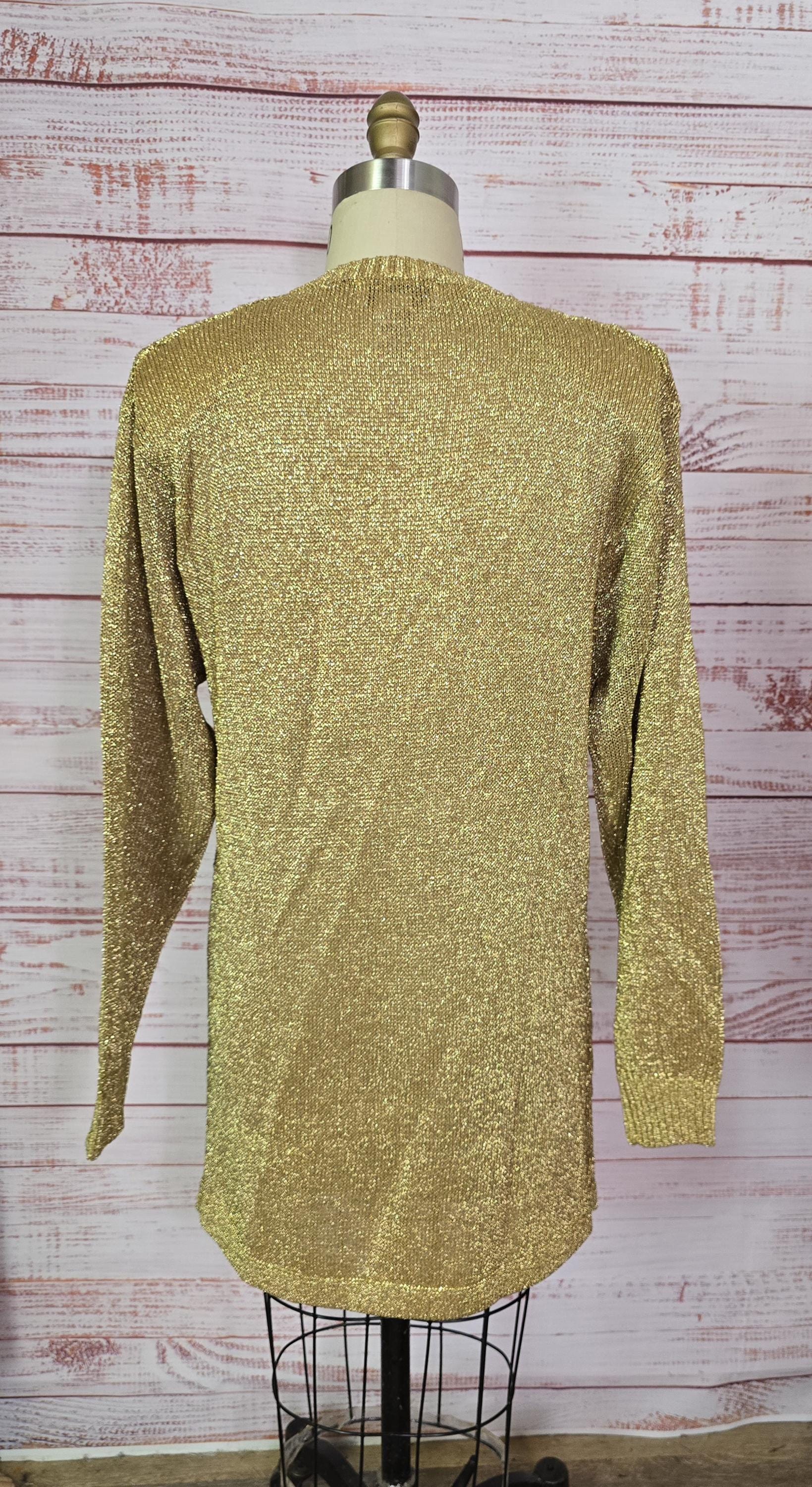 slim fit dress slacks *PLUS SIZE METALLIC SWEATER DRESS (GOLD)