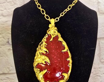 The Love Witch White Opal Necklace Retro 1960s Jewelry 