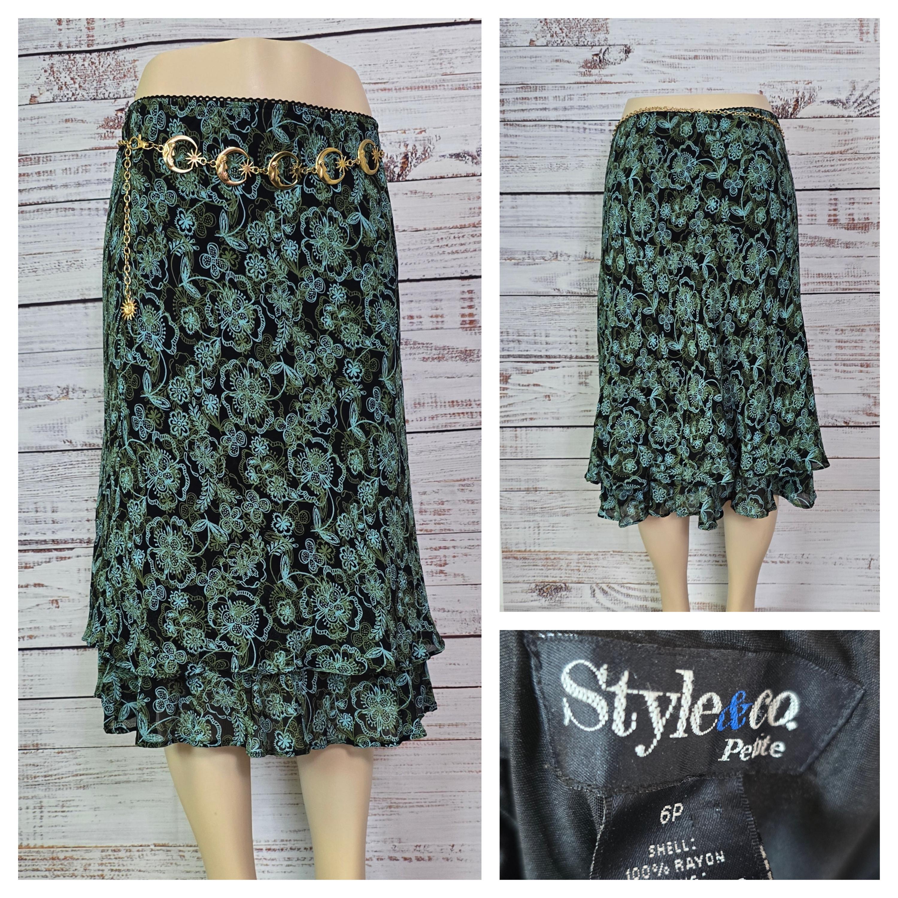 Y2k Floral Skirt - Etsy