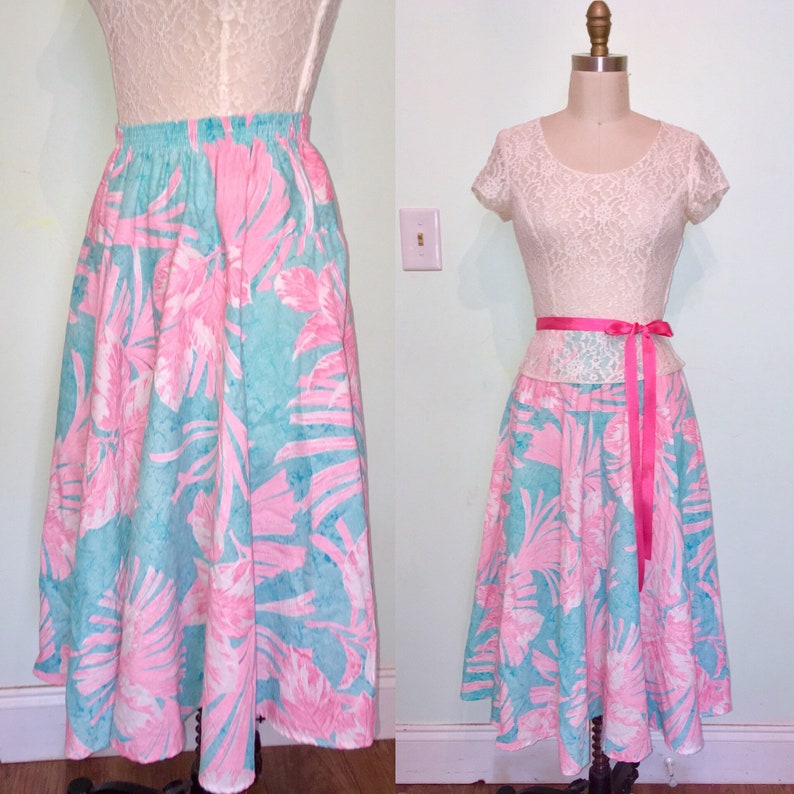 pink hawaiian skirt
