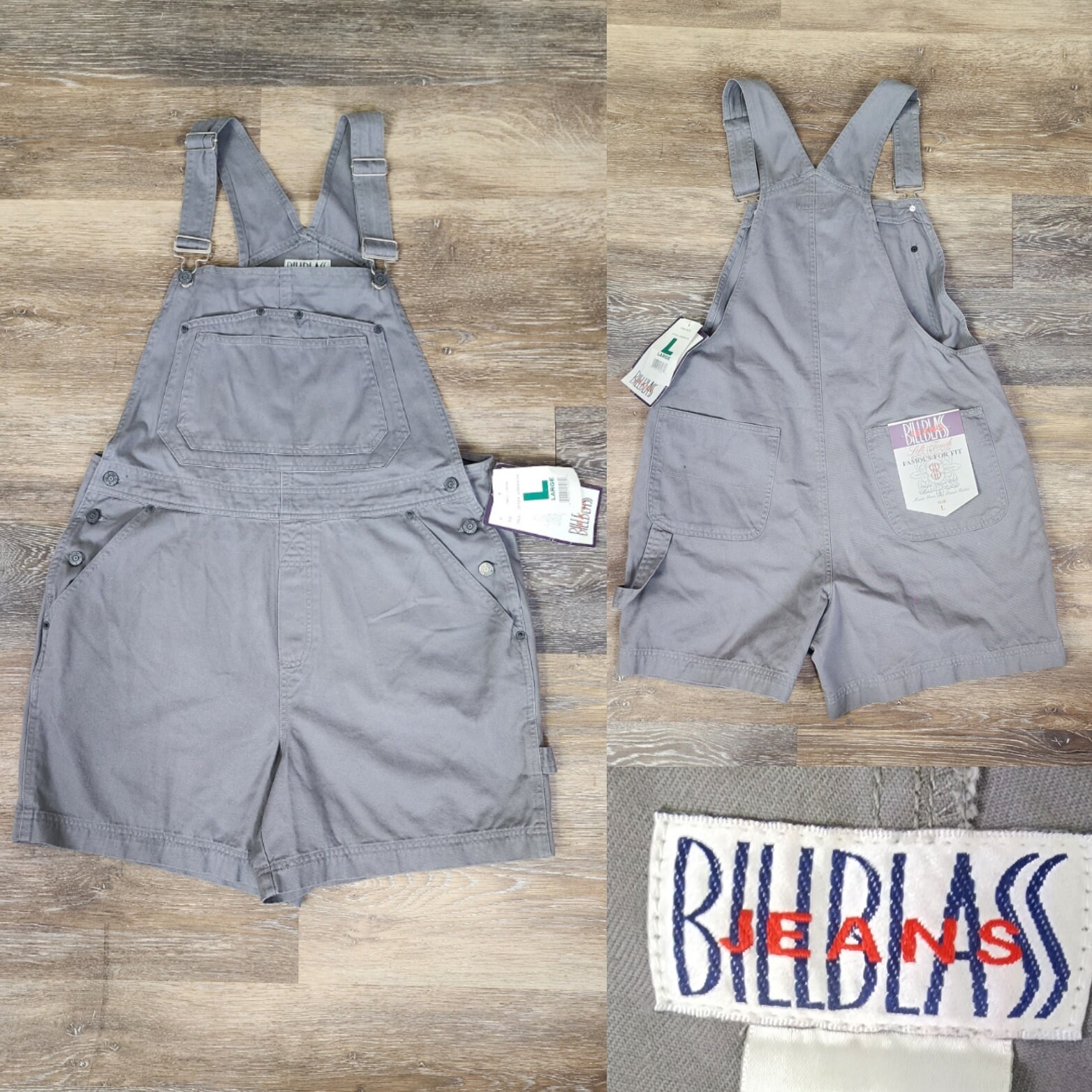 U Choose! Short Overalls, 90s Y2K Denim Overall Shorts