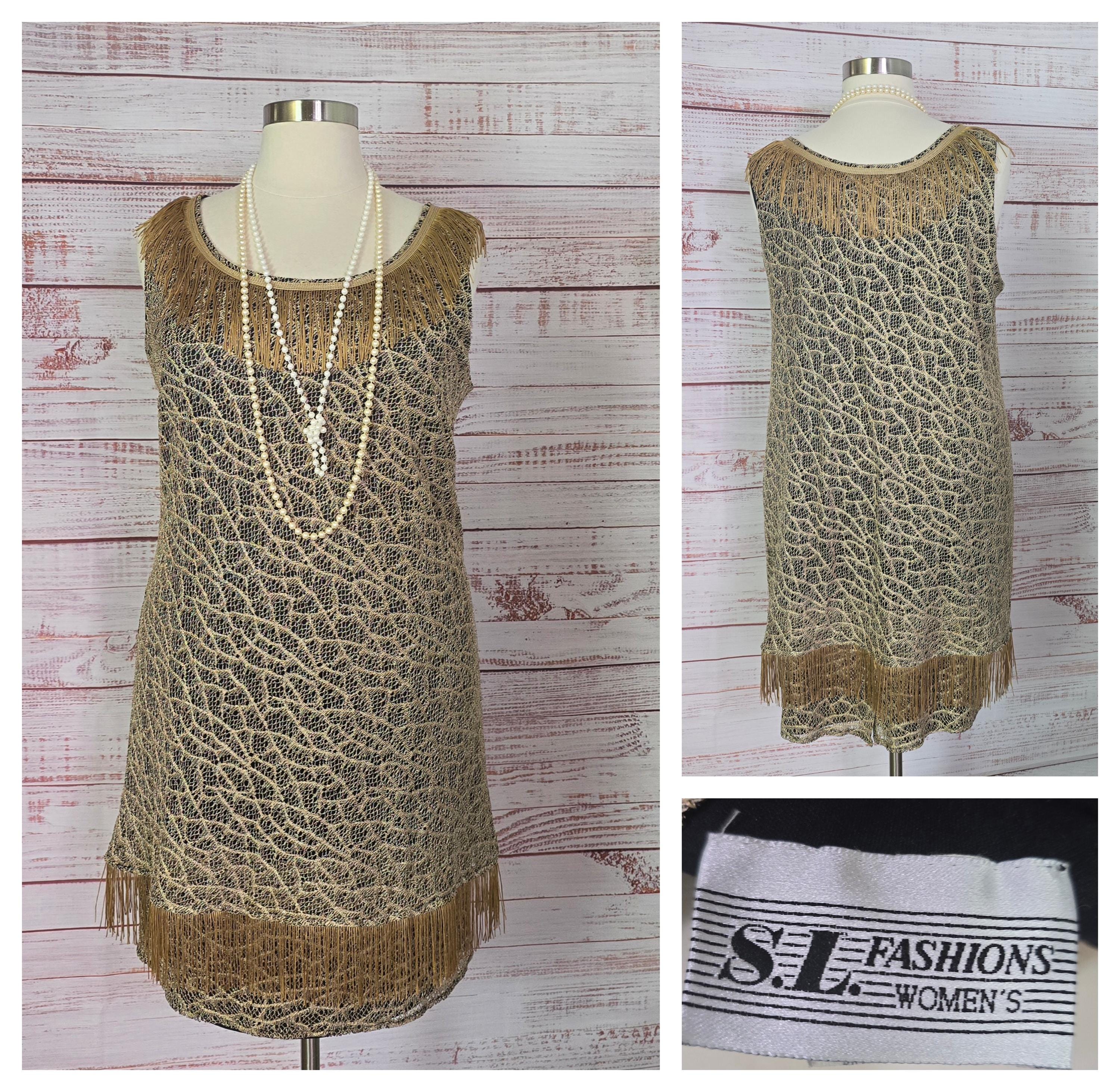 golden girl dress shiney Gold little Girl Long-sleeved Catwalk Dress Gold / 120cm (5T) 4-5 YEARS