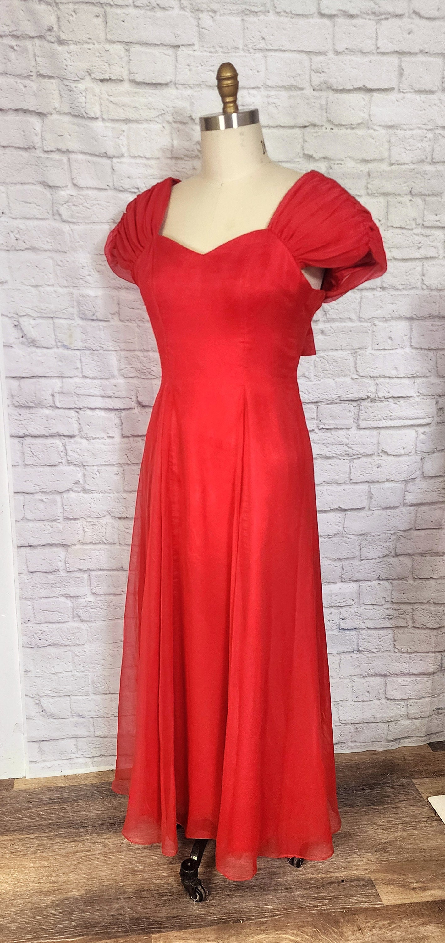 90s red dress 90s Max Mara Funnel Neck Dress