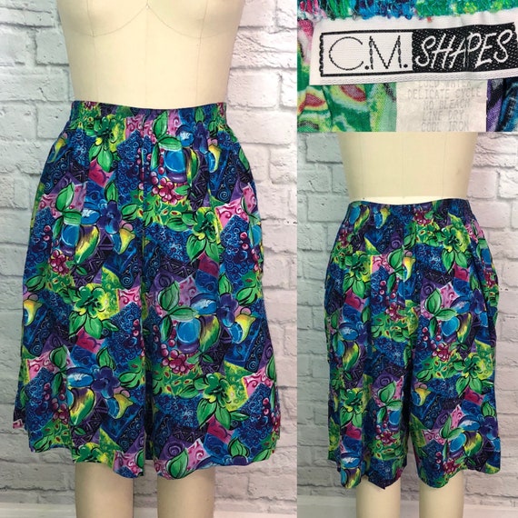 Plus Size 1X 90s Shorts Culottes 